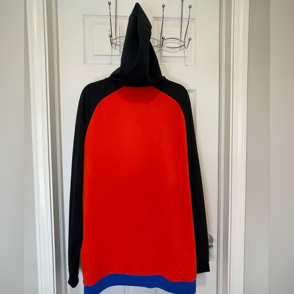 Nike Men's Dri-FIT Colorblock Full-Zip Hoodie XL-Tall Black, Red & Blue - Picture 12 of 15